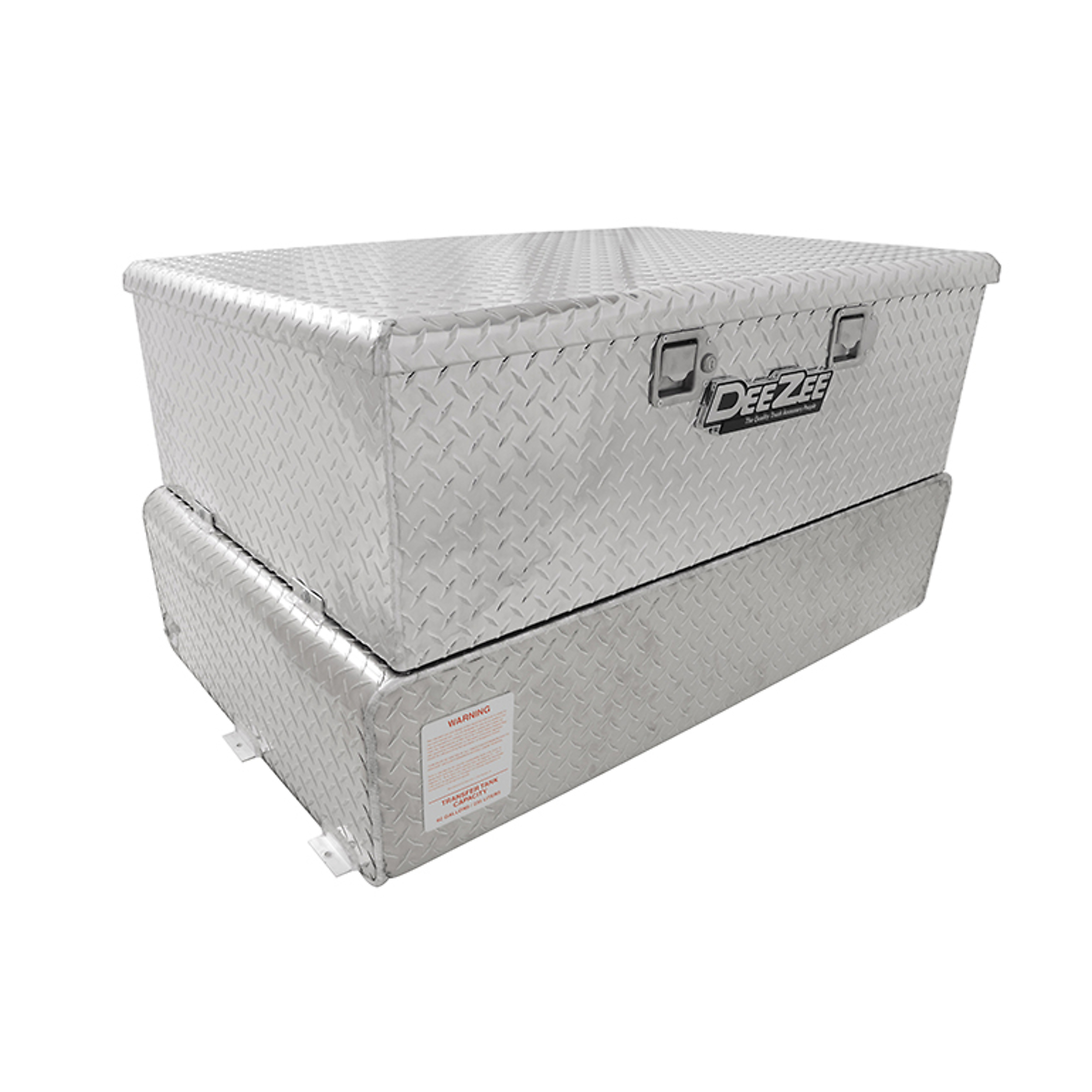 Dee Zee Combo Liquid Transfer Tank with Pump — 75 Gallon Capacity, Low Profile, Brite-Tread Aluminum, Model# DZ92856